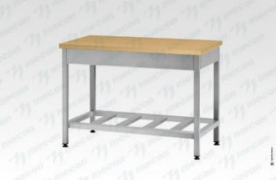 Стол кондитерский СПРп, "Profi Ral", на 6-ти ногах, бук/40 (полка-решетка)