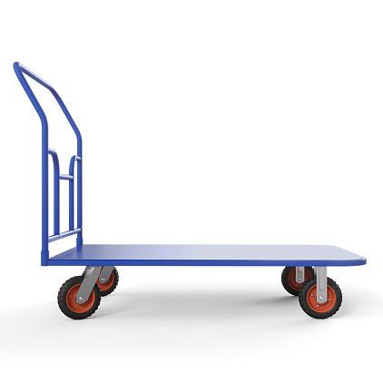 Тележка платформенная ТПТ (г/п 500 кг, 1000x600 мм, колеса литая протекторная резина 160 мм)