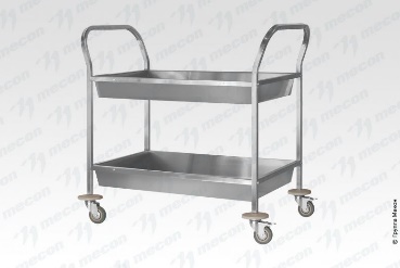 Тележка для сбора посуды ТДПп"Profi Inox", 2 уровня