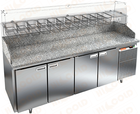 Стол охлаждаемый для пиццы HICOLD PZ3-1111/GN