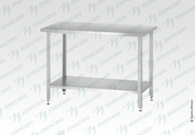 Стол производственный СПРн  "Norma Inox" (полка перфорация; ножка угловая)