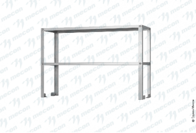 Полка-надстройка настольная ПННн  "Norma Inox", нерж., 2 уровня