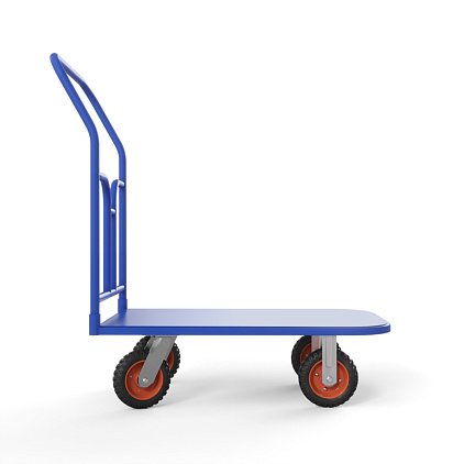 Тележка платформенная ТПТ (г/п 500 кг, 800x500 мм, колеса литая протекторная резина 160 мм)