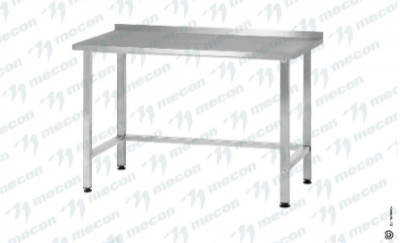 Стол производственный СПРн -  "Norma Inox", борт (полка-обвязка разборная; ножка профильная, тр. 40*40)