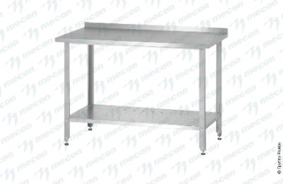 Стол производственный СПРн -  "Norma Zn", борт (полка перфорация, ножка угловая)