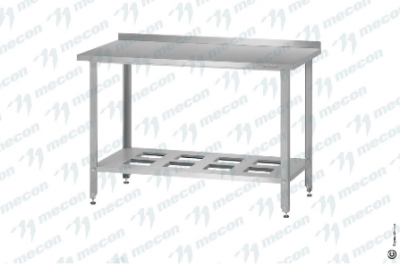 Стол производственный СПРн -  "Norma Ral" (полка-решетка, ножка угловая)