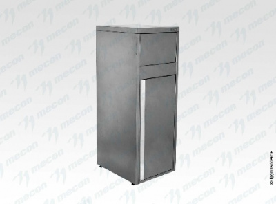 Тумба-урна для фудкорта ТДФр  "Retail", нерж. сталь