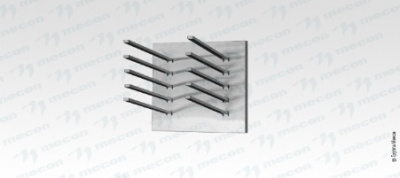 Сушка для досок горизонтальная СДГб"Base", цинк, 5 ячеек