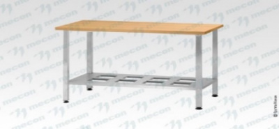 Стол кондитерский СПРн, "Norma Inox", бук/40 (полка-решетка; ножка профильная, тр. 40*40)