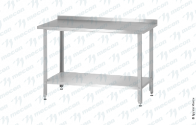 Стол производственный СПРн  "Norma Ral", борт (полка сплошная, ножка угловая)
