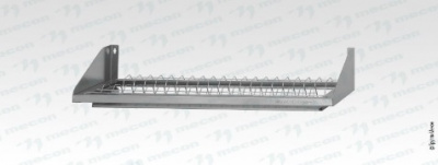 Полка для сушки посуды ПСПб"Base" , цинк,  сетка "стаканы" (без поддона)