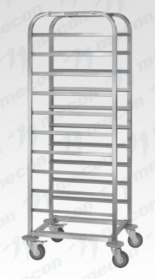 Тележка-шпилька ТШПп"Profi Inox", 12 уровней подносов 300-360*600