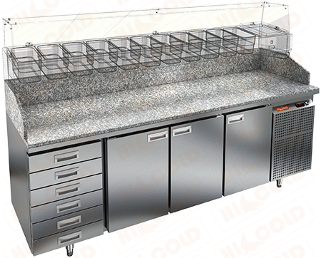 Стол охлаждаемый для пиццы HICOLD PZ4-111/GN 6R