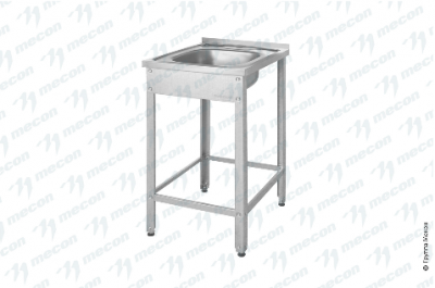 Рукомойник технологический напольный РТНб  "Base", борт, отв. д/смесит.