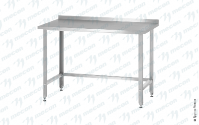 Стол производственный СПРн -  "Norma Ral", борт (полка-обвязка сварная, ножка угловая)