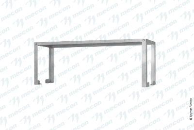 Полка-надстройка настольная ПННн  "Norma Inox", нерж., 1 уровень