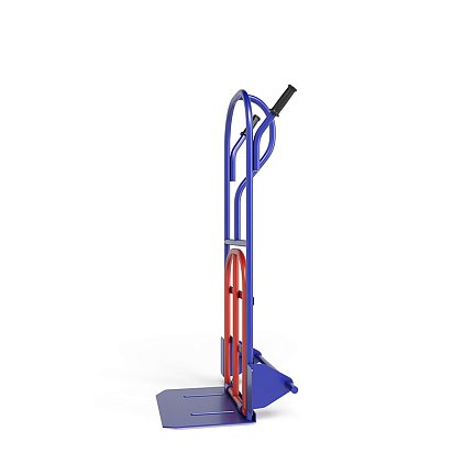 Тележка грузовая двухколесная с откидной полкой КГ 250 П г/п 250 кг. без колес