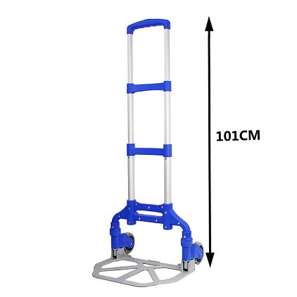 Тележка грузовая двухколесная складная PT-70 г/п 70 кг, колеса полиуретан 100 мм