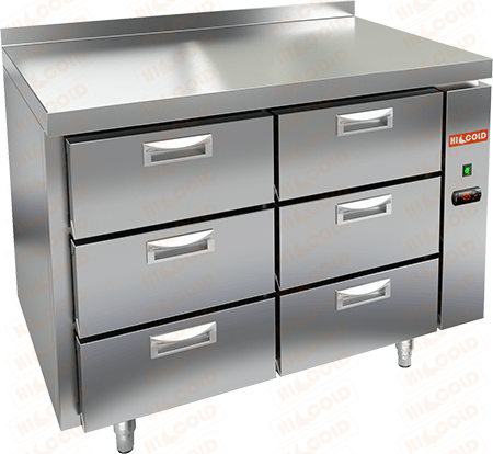 Столы холодильные и морозильные с выносными агрегатами HICOLD (с выдвижными ящиками)