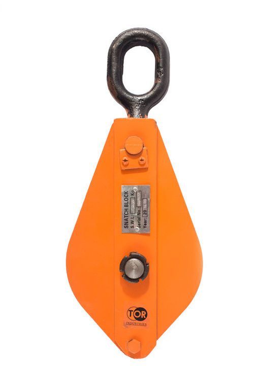 Блок монтажный однорольный с ушком TOR HQG(L) K1-32,0 т с откидной щекой (G)