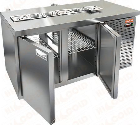 Стол охлаждаемый для салатов (саладетта) HICOLD SL2T-11/GN (1/6)