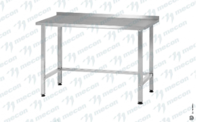 Стол производственный СПРн -  "Norma Inox", борт (полка-обвязка сварная; ножка профильная, тр. 40*40)
