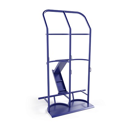 Тележка для перевозки двух газовых баллонов ГБ 2 г/п 220 кг. без колес