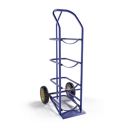 Тележка для перевозки 4-х баллонов с водой ВД 4 г/п 95 кг.колеса пневматические 250 мм