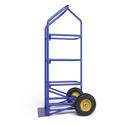 Тележка для перевозки 4-х баллонов с водой ВД 4 г/п 95 кг.колеса пневматические 250 мм