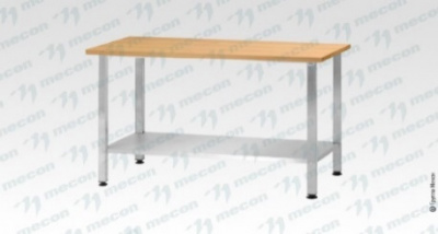 Стол кондитерский СПРн, "Norma Inox", бук/40 (полка сплошная; ножка профильная, тр. 40*40)