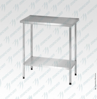 Стол производственный СПРн -  "Norma Inox" (полка сплошная; ножка профильная, тр. 40*40)