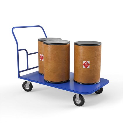 Тележка платформенная ТПТ (г/п 300 кг, 1000x600 мм, колеса пневматические 210 мм)