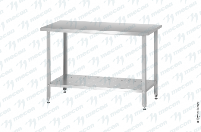 Стол производственный СПРн -  "Norma Zn" (полка перфорация, ножка угловая)