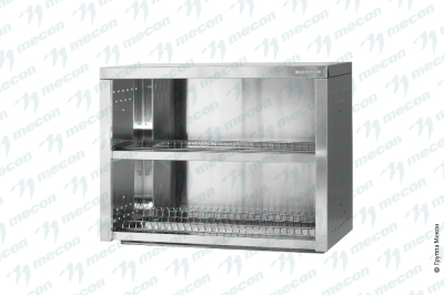 Полка навесная закрытая ПНЗн"Norma Zn", сетки "стаканы" - 2 шт.