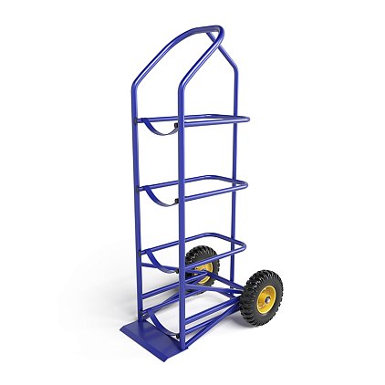 Тележка для перевозки 4-х баллонов с водой ВД 4 г/п 95 кг.колеса пневматические 250 мм