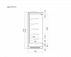 Среднетемпературный охлаждаемый стеллаж VEGA 090 H210