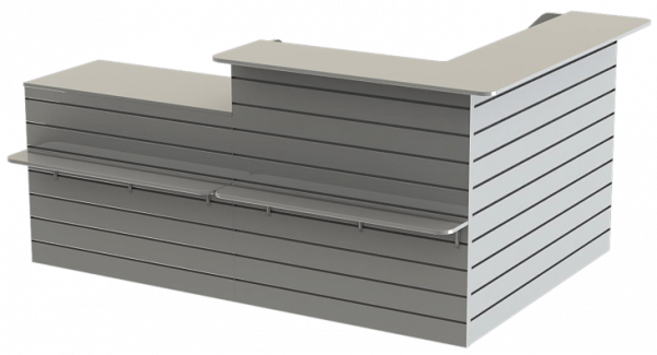 Стойка ресепшн правосторонняя ЛДСП 1000x1500 мм, h=1000 мм