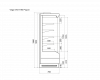 Среднетемпературный охлаждаемый стеллаж VEGA 070 H195 Plug-in