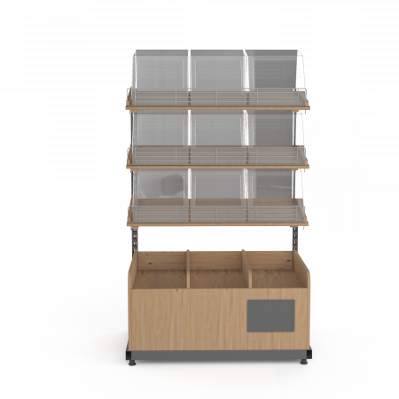 Деревянный стеллаж для хлеба