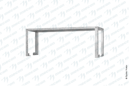 Полка-надстройка настольная ПННб - 1500*300*400 "Base", цинк, 1 уровень