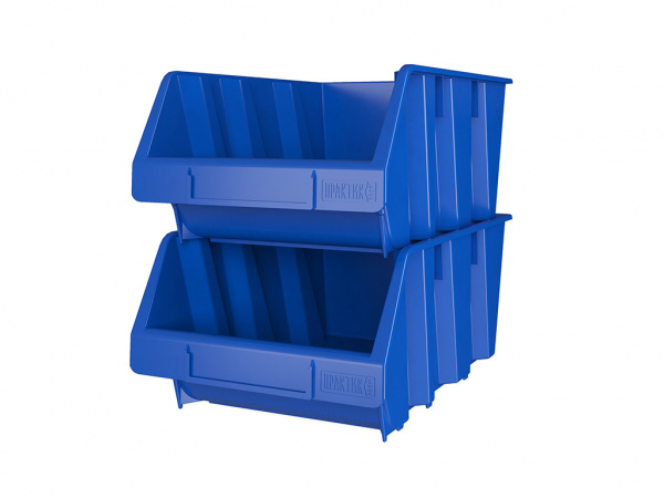 Ящик пластиковый Практик 350х230х150 синий
