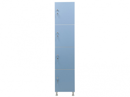 Шкаф для раздевалок WL 14-40 голубой/белый