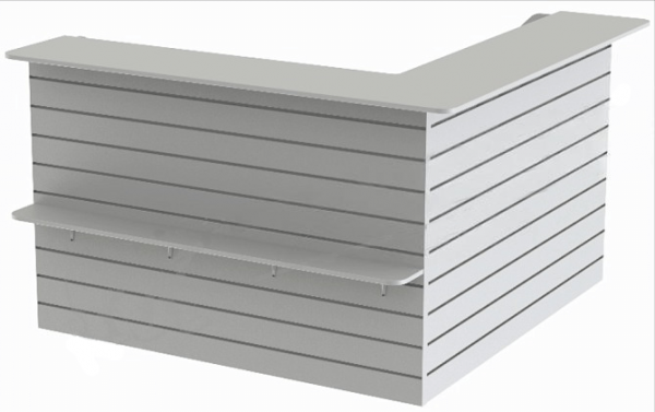 Стойка ресепшн правосторонняя ЛДСП 1500х1500(1200) мм h=1000 мм