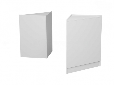 Прилавок рабочий эконом угловой наружный (Белый)