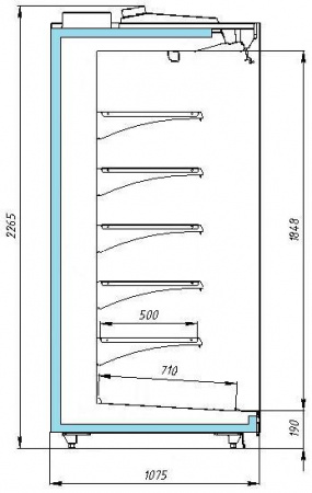Холодильная горка Давос ВС 64