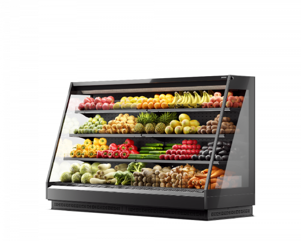 Полувертикальные пристенные витрины VEGA 090 H160