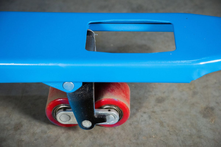 Тележка гидравлическая 2500 кг 1220х685 мм TOR RHP(BF) широковильная (полиуретан.колеса)