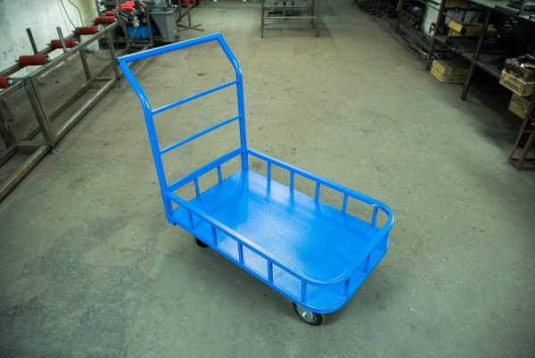 Тележка платформенная TOR ТП-МБ (600х1000) с бортами (колеса 160 мм)