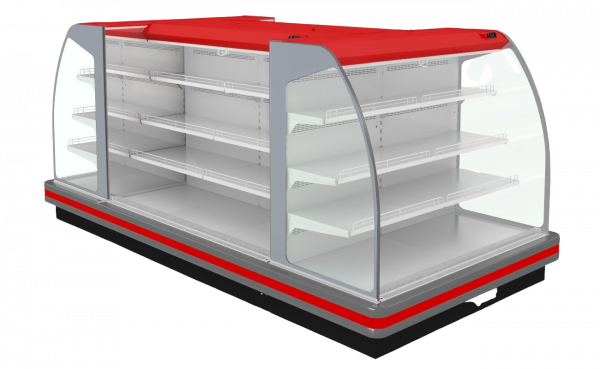 Пристенная витрина Варшава 160/94 ВХСп-1,68 торцевая