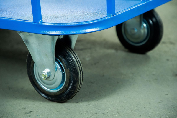 Тележка платформенная TOR ТП-МБ (600х1000) с бортами (колеса 160 мм)